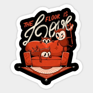 The Floor is Love Sticker